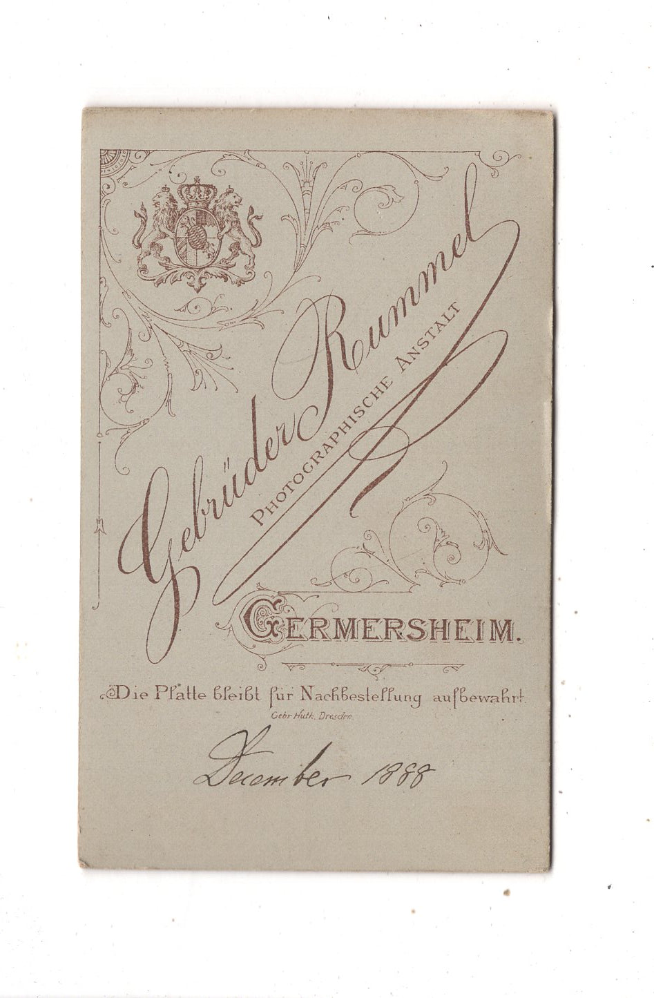 Fotografie Feine Dame mit Baby - Germersheim 1888