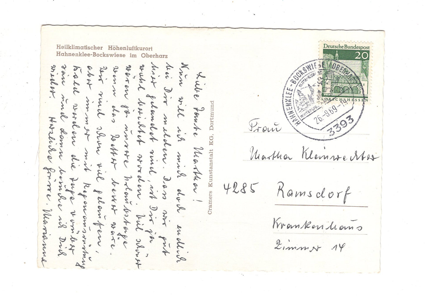 Ansichtskarte Hahnenklee-Bockswiese im Oberharz / J1-62