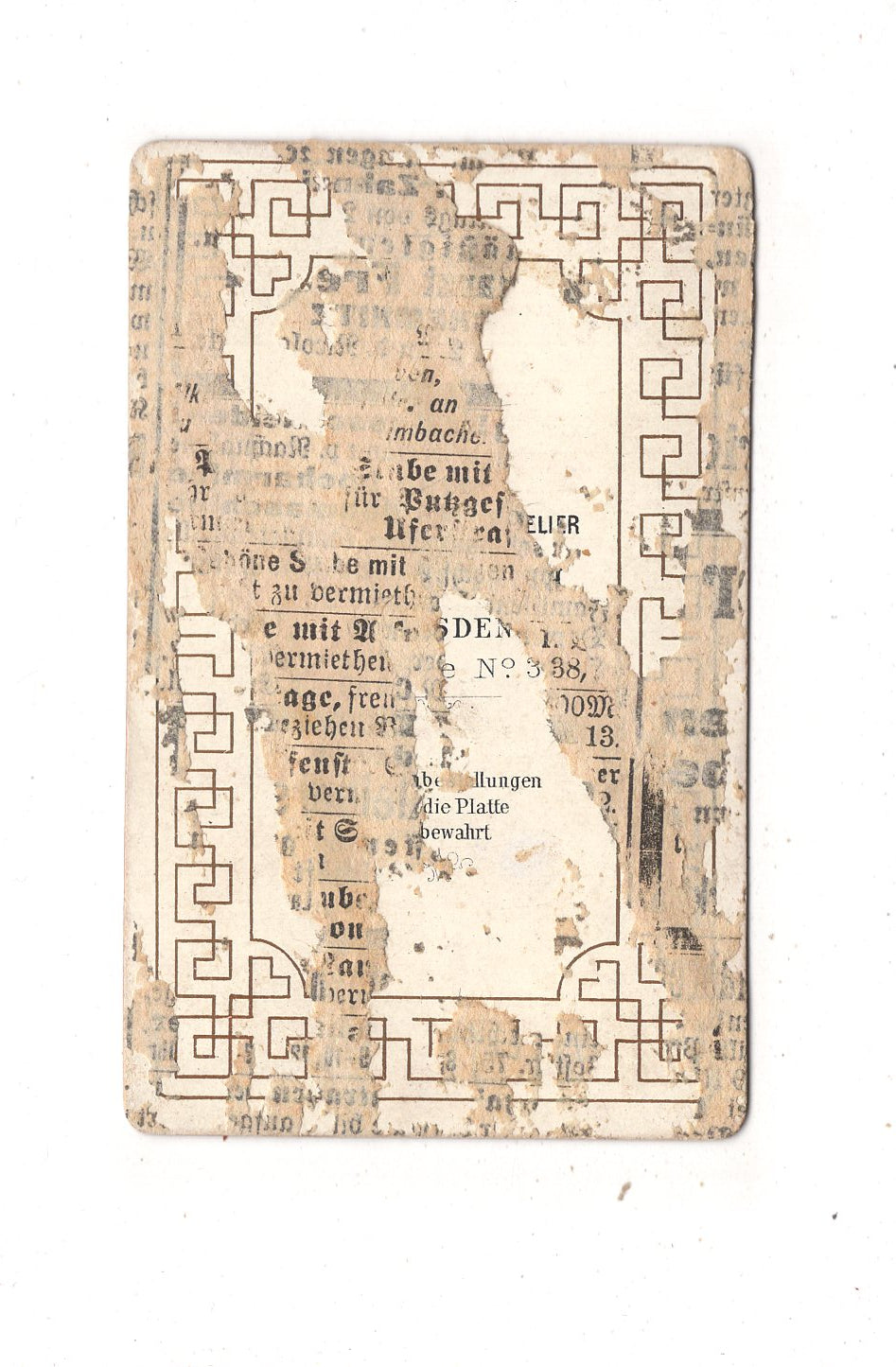 Fotografie Soldat - Dresden 1870er / CDV M1-02