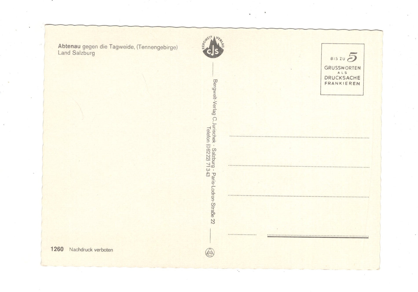 Ansichtskarte Abtenau / Salzburger Land / Österreich