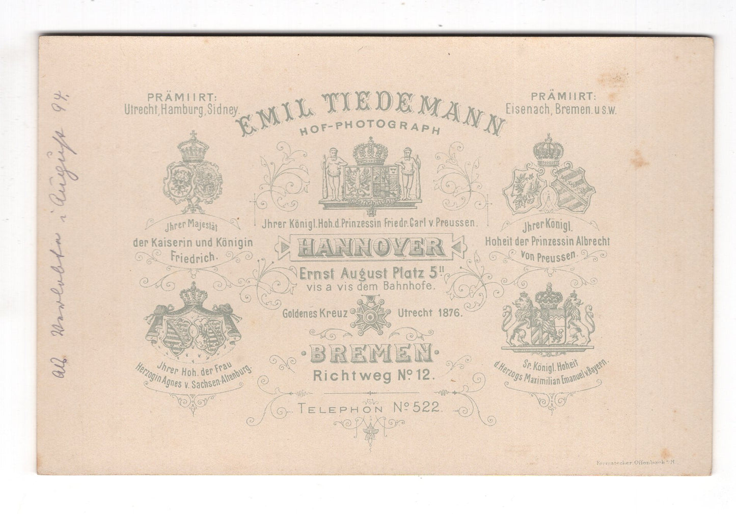 Fotografie Feines Paar - Hannover 1890er / CAB X-32