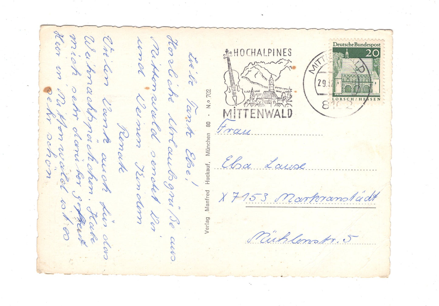 Ansichtskarte Mittenwald / Oberbayern / G1-55