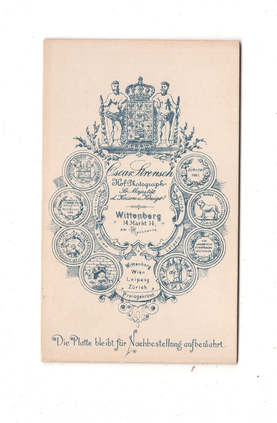 Fotografie Niedlicher kleiner Junge - Wittenberg 1890er / CDV M1-22