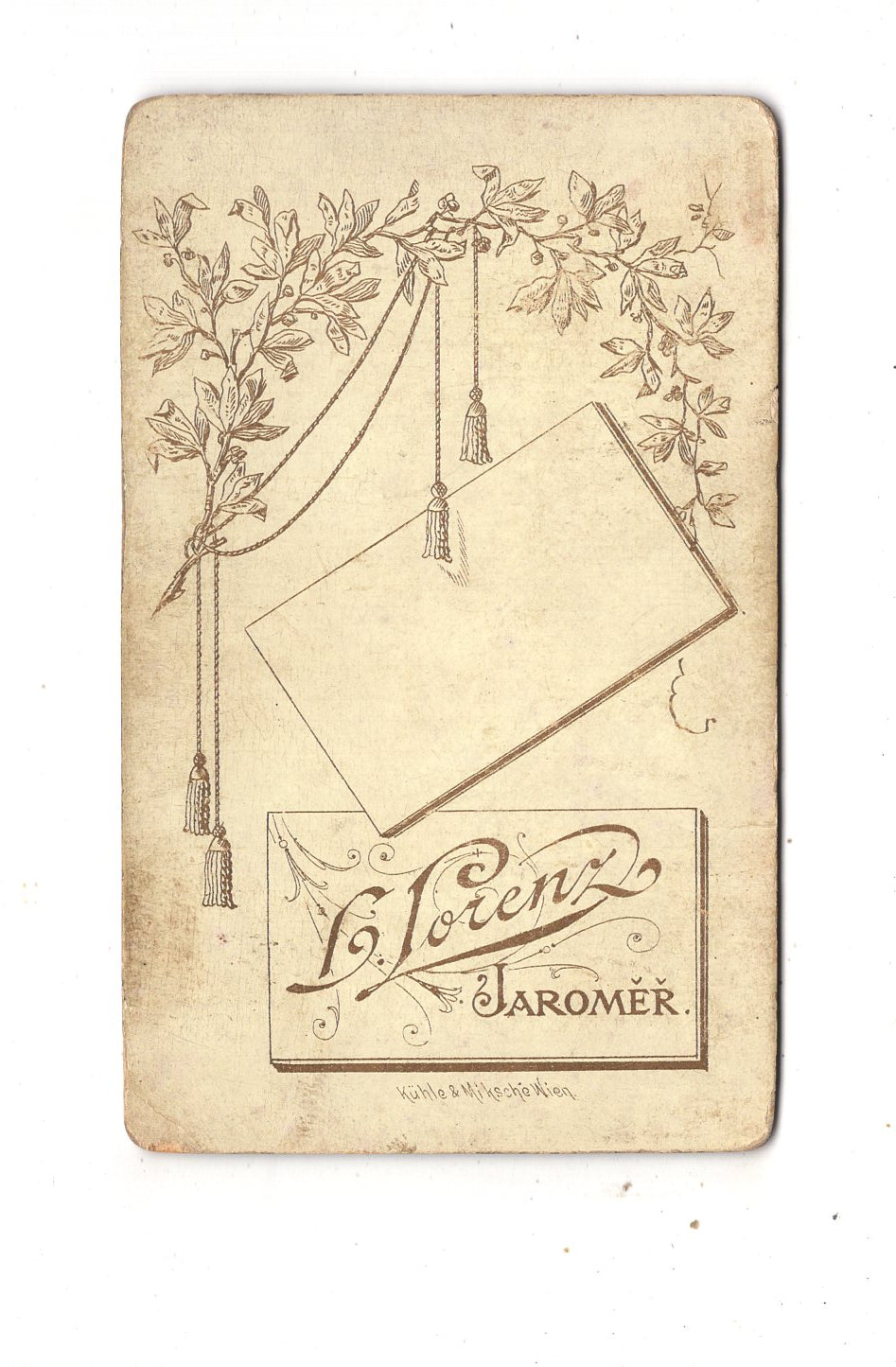 Fotografie Feine Dame - Jaromer 1880er