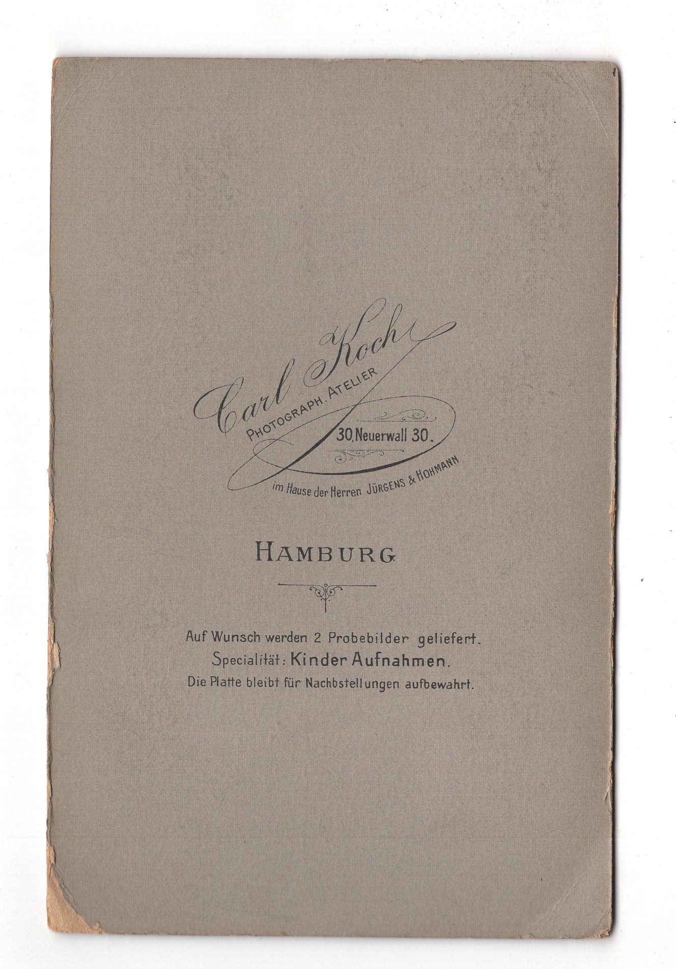 Fotografie Feines Paar - Hamburg 1900er / CAB X-32