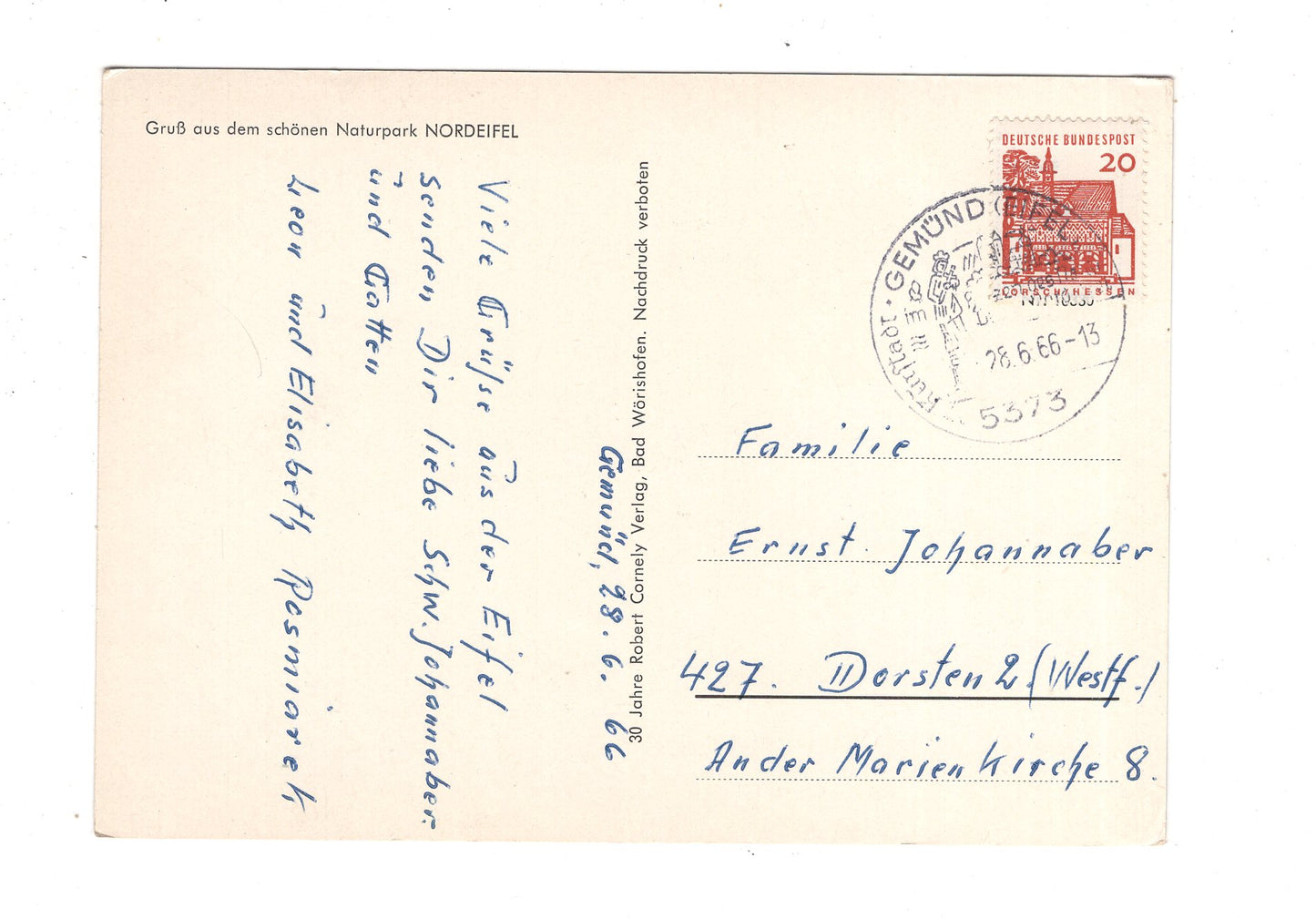 Ansichtskarte Naturpark Nordeifel / Heimbach / Mariawald +++ / M1-60