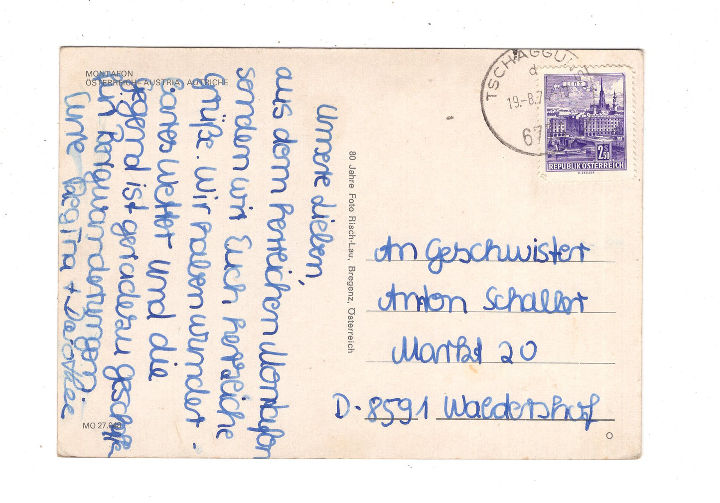 Ansichtskarte Schruns - Tschagguns - Vandans / Vorarlberg / Österreich