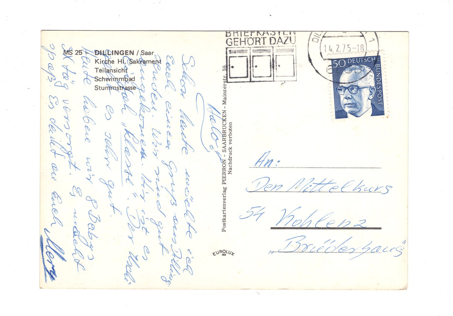 Ansichtskarte Dillingen / Saar / H1-68