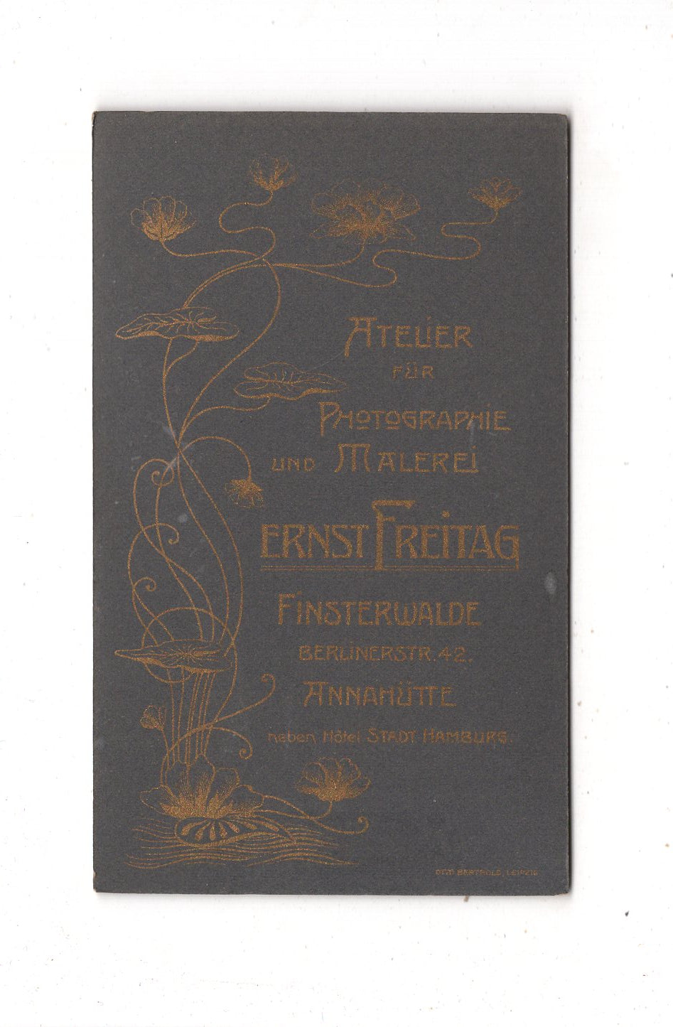 Fotografie Niedlicher kleiner Junge - Finsterwalde 1900er / CDV M1-22