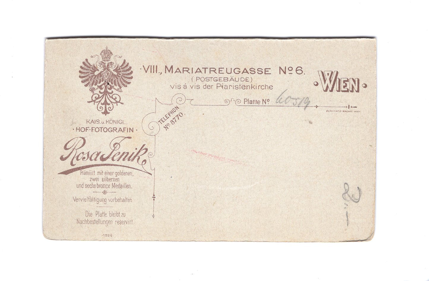 Fotografie Niedlicher kleiner Junge - Wien 1896