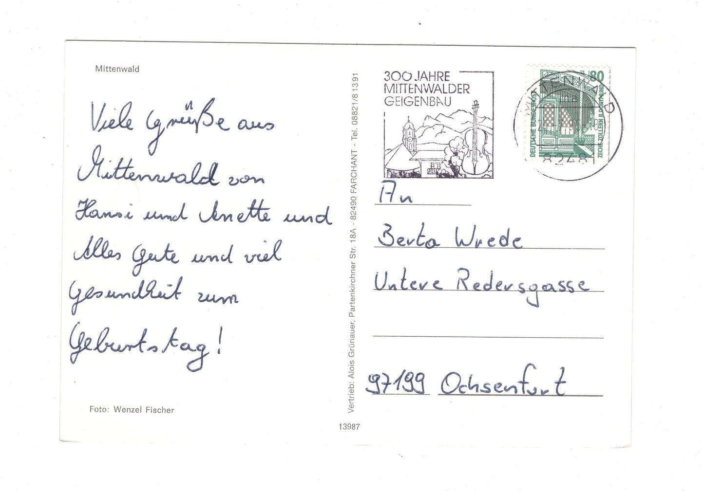 Ansichtskarte Mittenwald / Oberbayern / G1-55