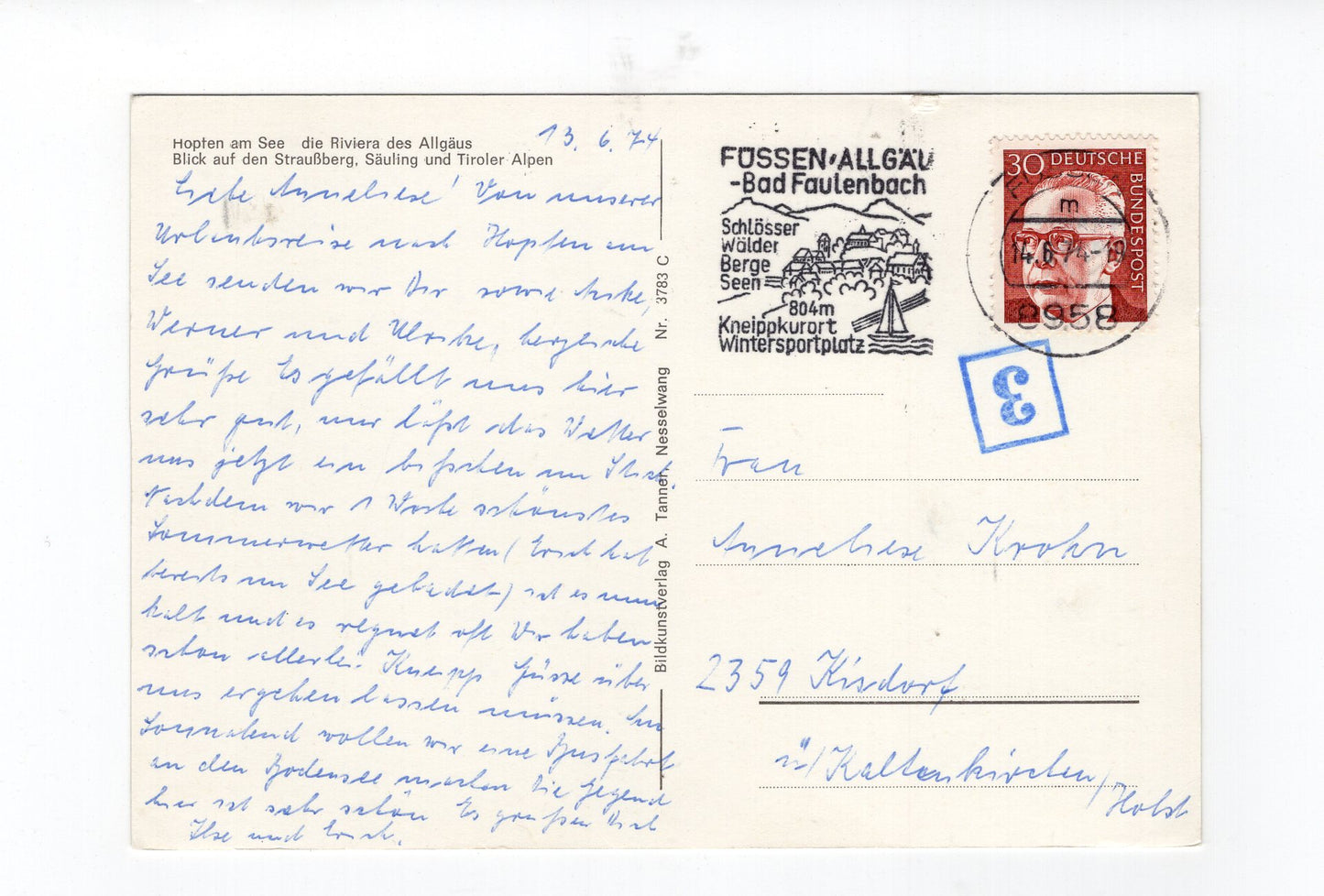 Ansichtskarte Hopfen am See