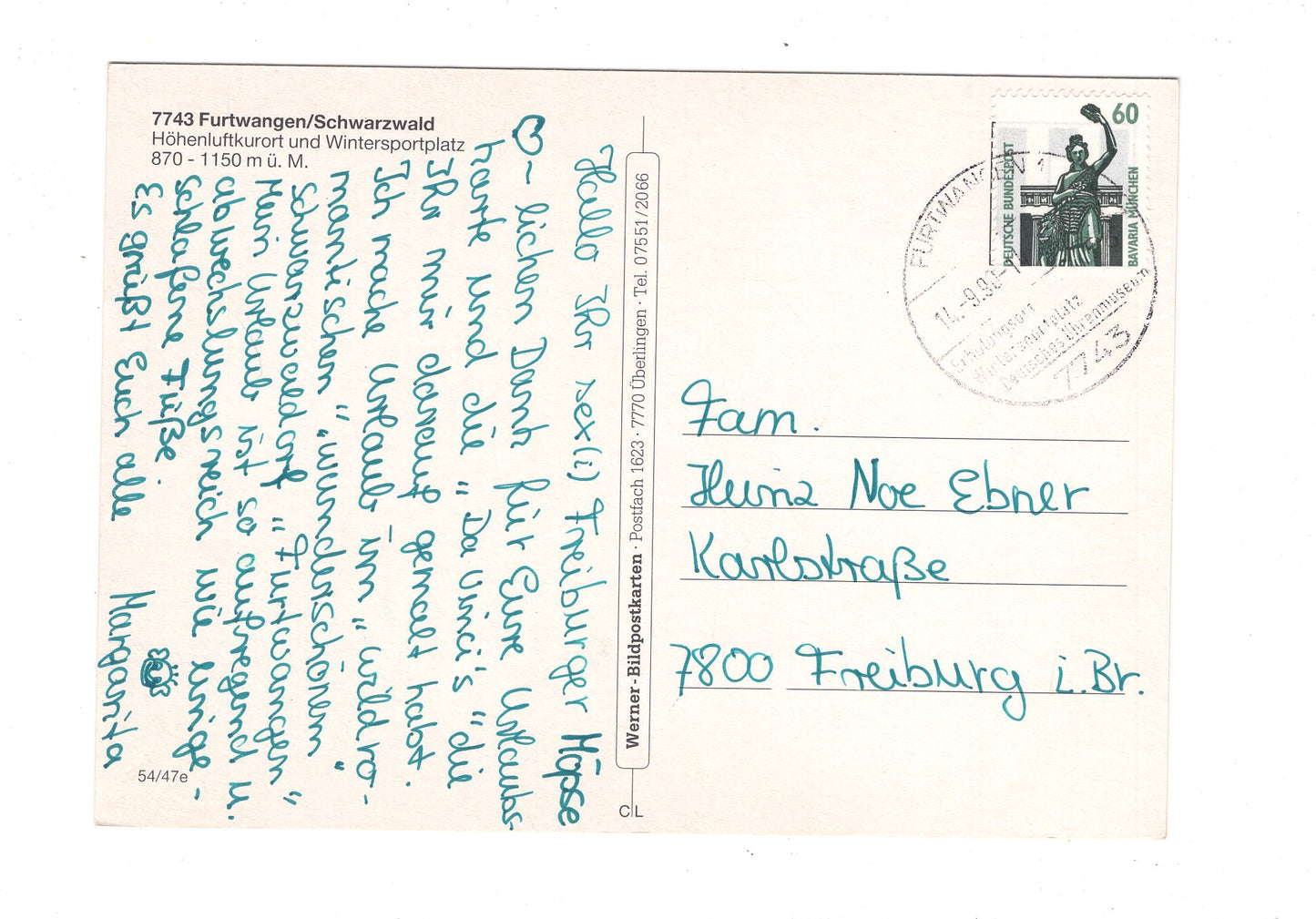 Ansichtskarte Furtwangen / Schwarzwald / H1-52