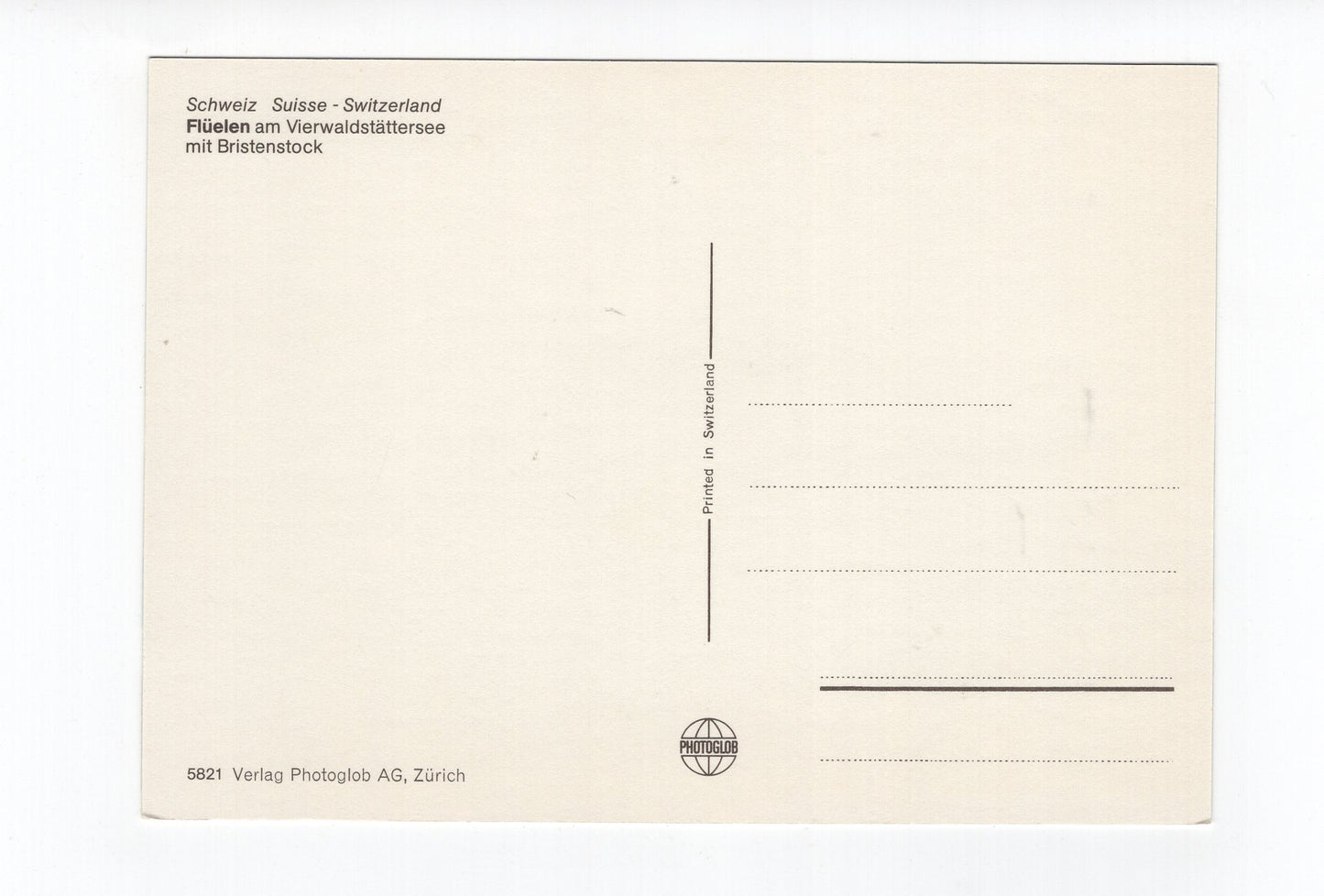 Ansichtskarte Flüelen am Vierwaldstättersee / Schweiz