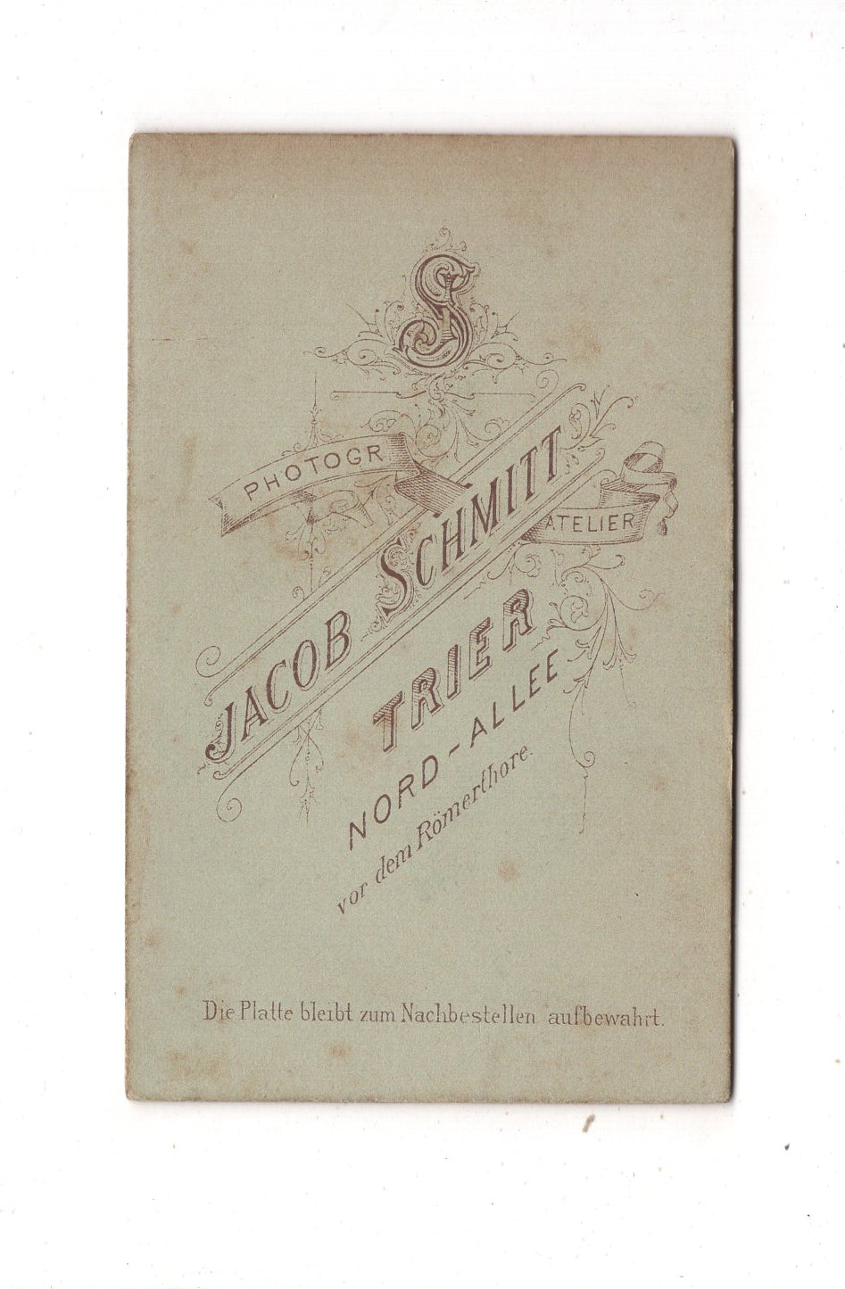 Fotografie Soldat - Trier 1880er / CDV M1-03