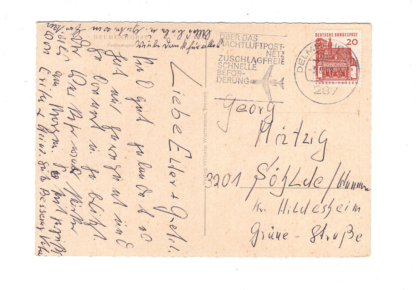 Ansichtskarte Delmenhorst / Graftanlagen / H1-69