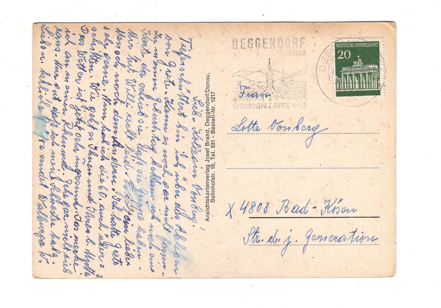 Ansichtskarte Deggendorf / Donau / Bayerischer Wald / H1-69