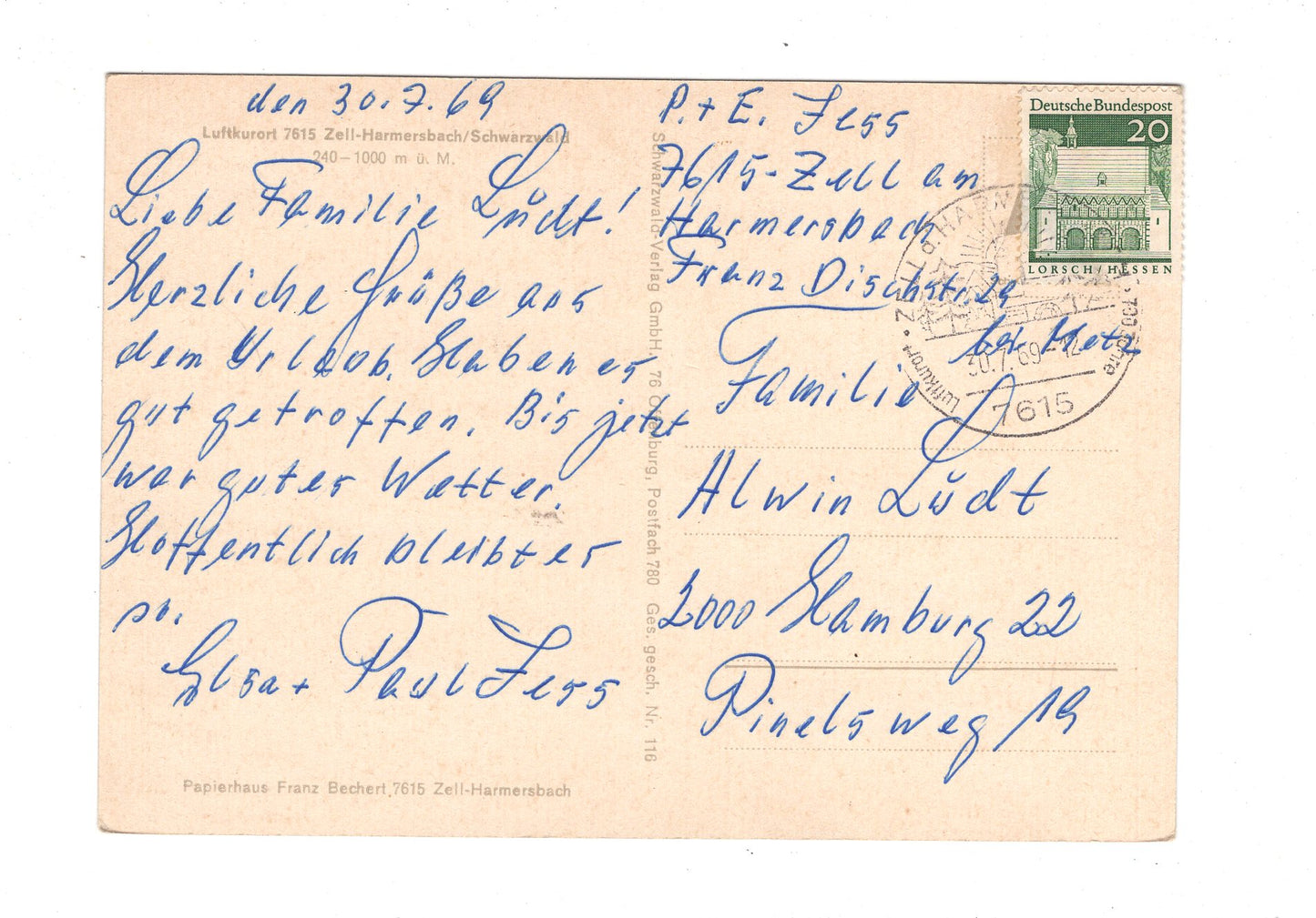 Ansichtskarte Zell-Harmersbach / Schwarzwald / H1-52