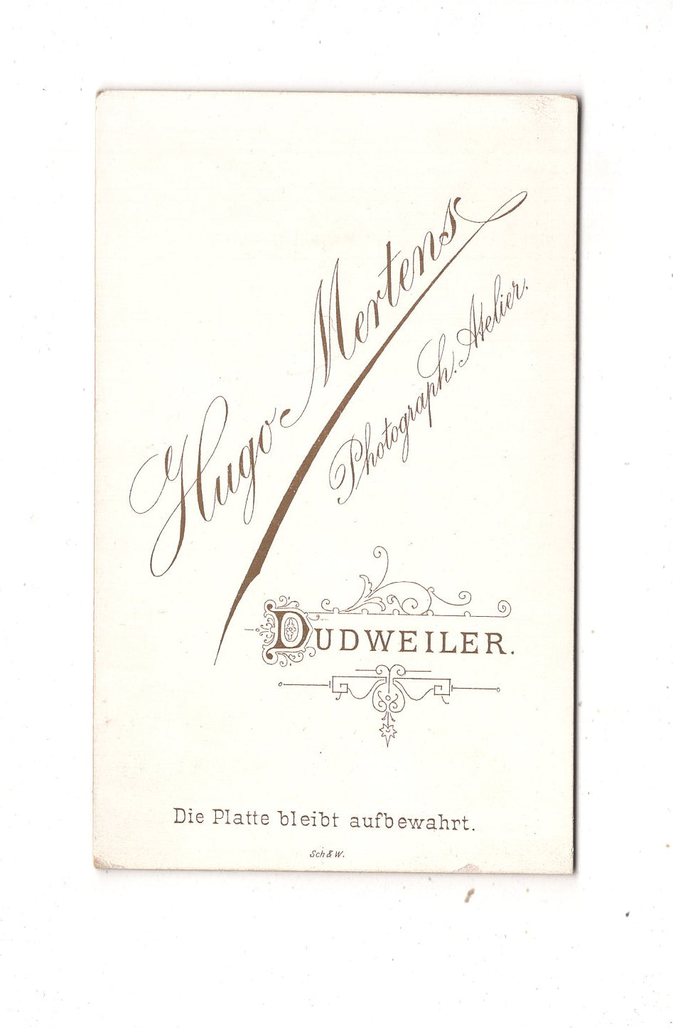 Fotografie Feiner Junge / Schüler - Dudweiler um 1890 / CDV N1-06