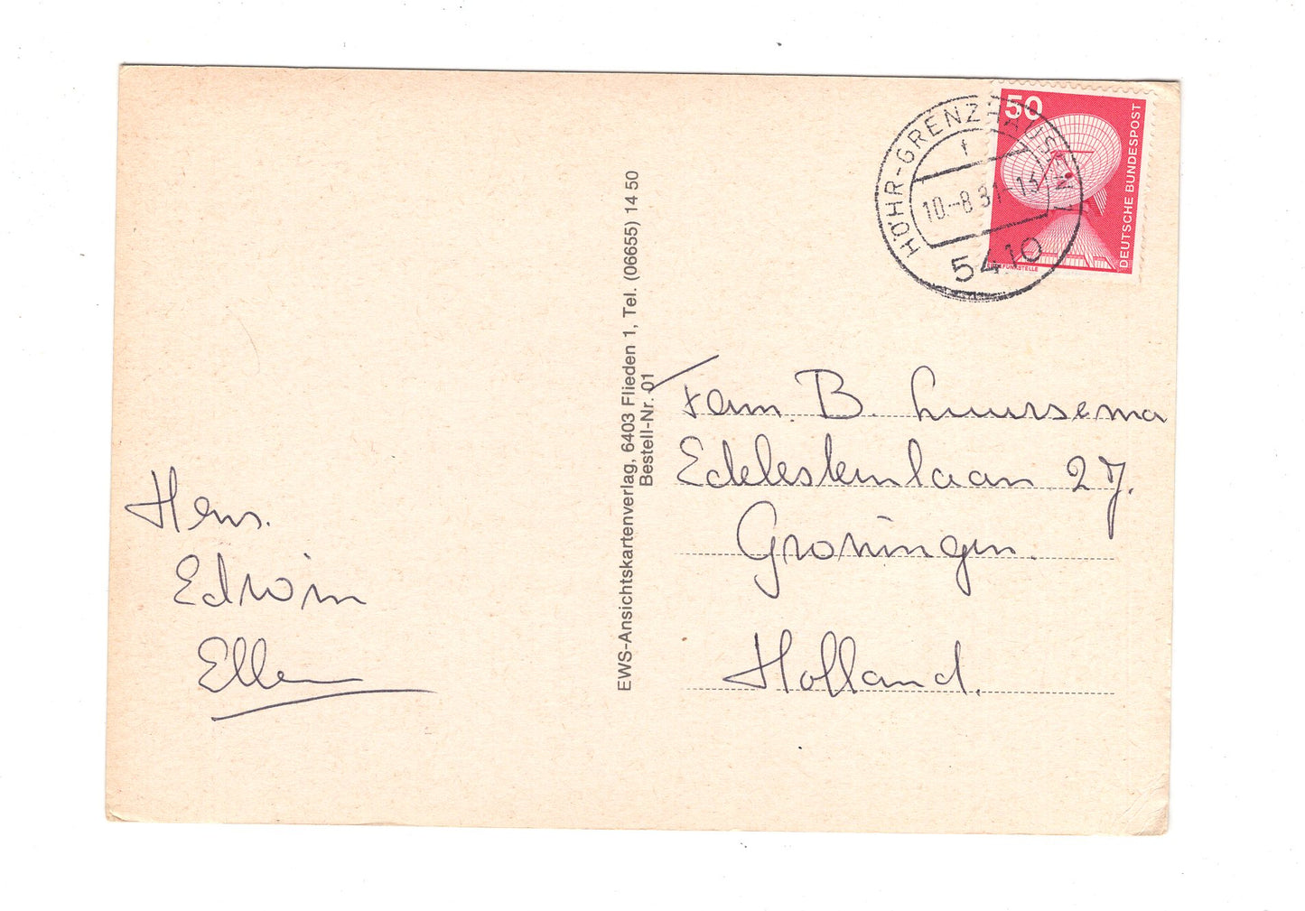 Ansichtskarte Grüße aus dem Westerwald