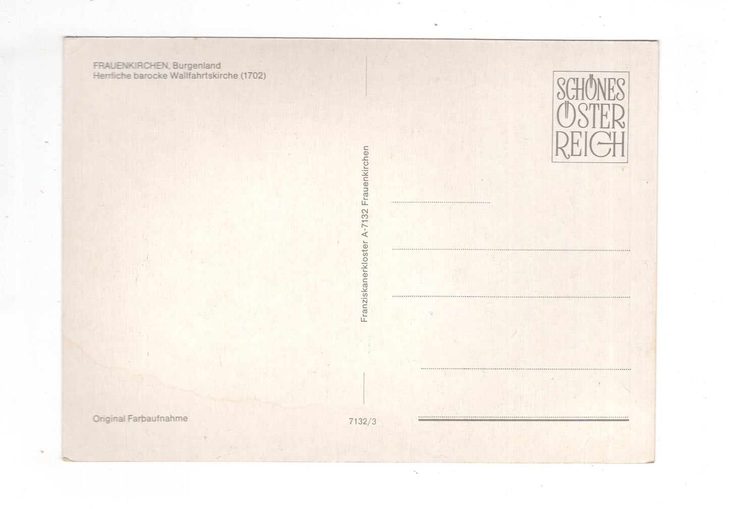 Ansichtskarte Frauenkirchen / Wallfahrtskirche / Burgenland / Österreich