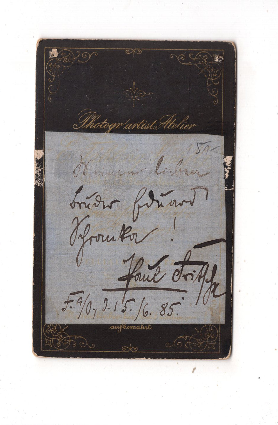 Fotografie Feiner Junge - Frankfurt Oder 1880er / CDV N1-06