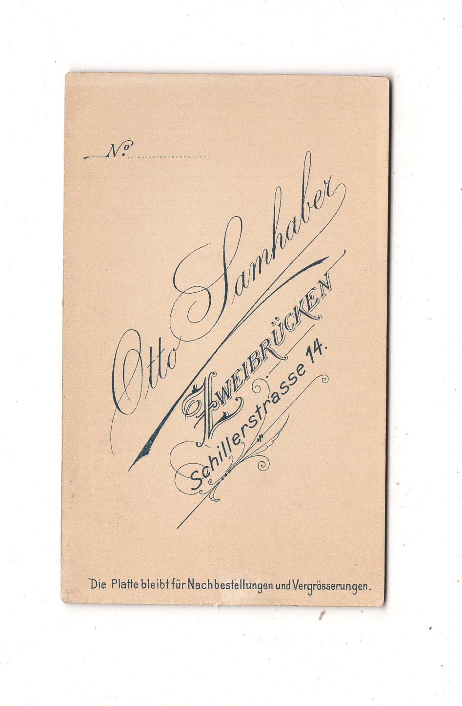 Fotografie Soldat - Zweibrücken 1890er / CDV M1-03