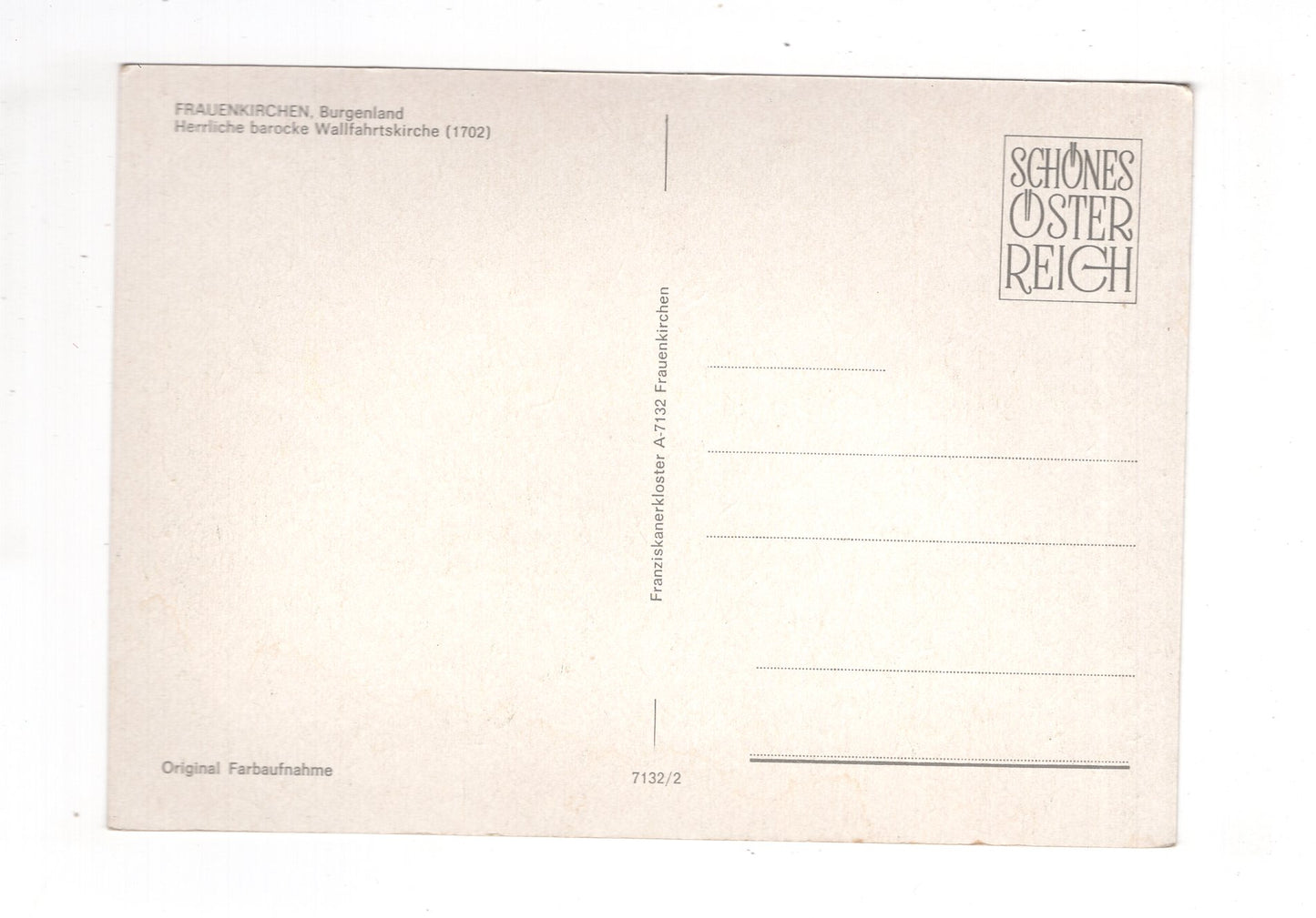 Ansichtskarte Frauenkirchen / Wallfahrtskirche / Burgenland / Österreich