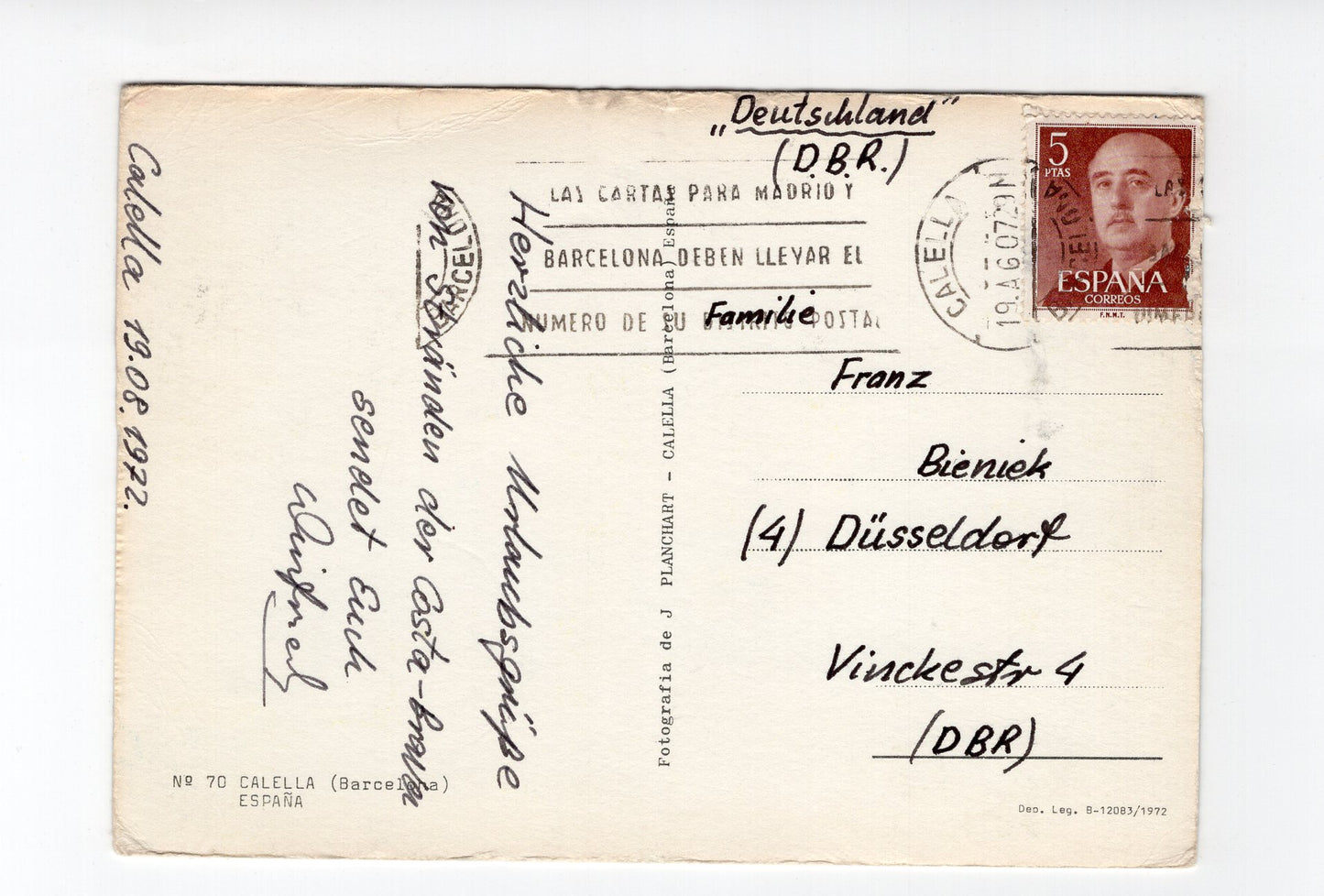 Ansichtskarte Calella de la Costa / Spanien