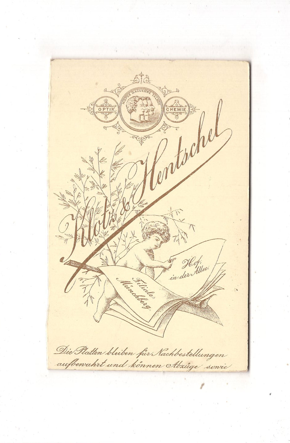 Fotografie Feiner Junge - Hof / Münchberg um 1890 / CDV N1-06