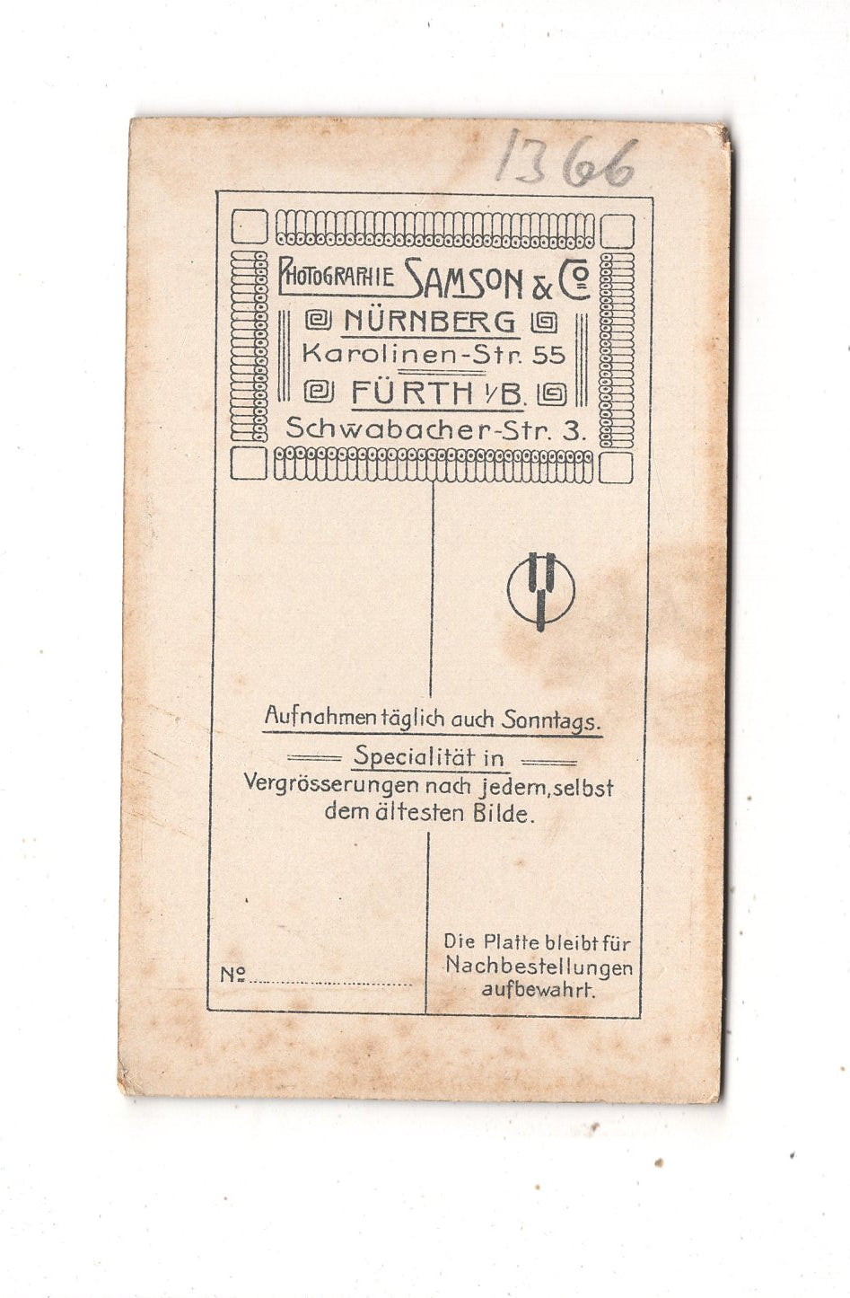 Fotografie Niedlicher kleiner Junge - Nürnberg / Fürth 1890er