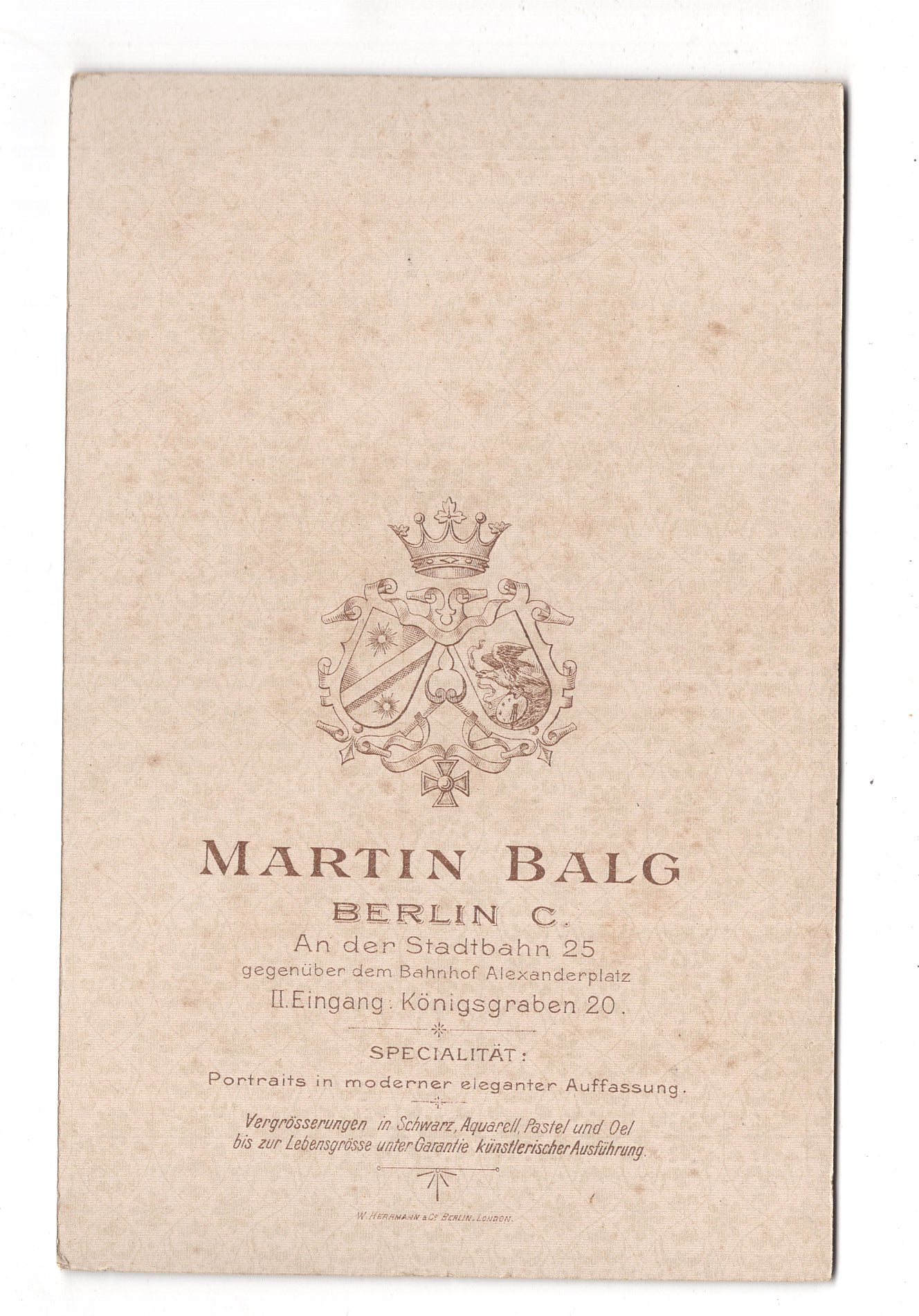 Fotografie Feines Paar - Berlin 1890er / CAB X-33