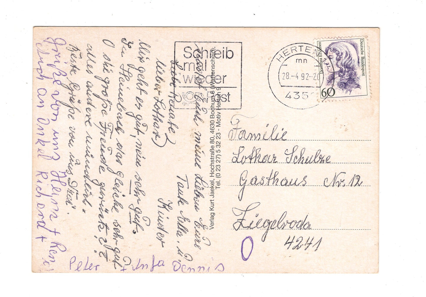 Ansichtskarte Gruß aus Herten / H1-69