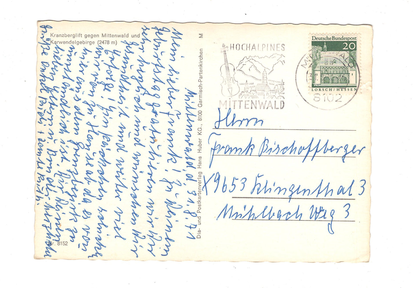 Ansichtskarte Kranzberglift gegen Mittenwald +++ / G1-56