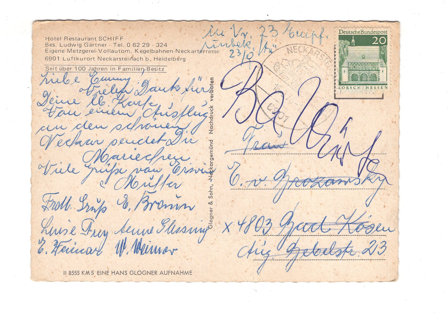 Ansichtskarte Das schöne Neckartal / H1-69