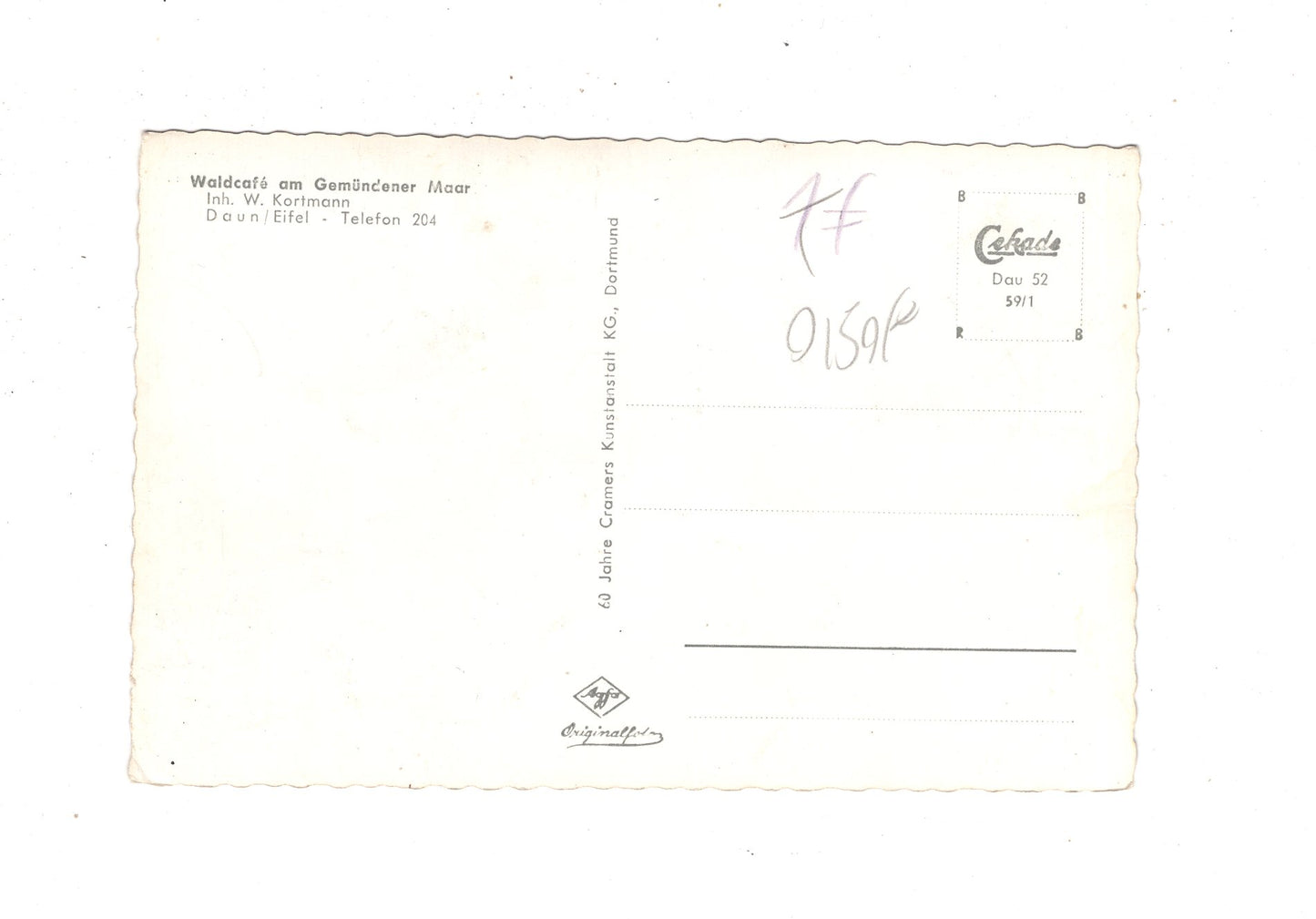 Ansichtskarte Gemündener Maar bei Daun in der Eifel / M1-61