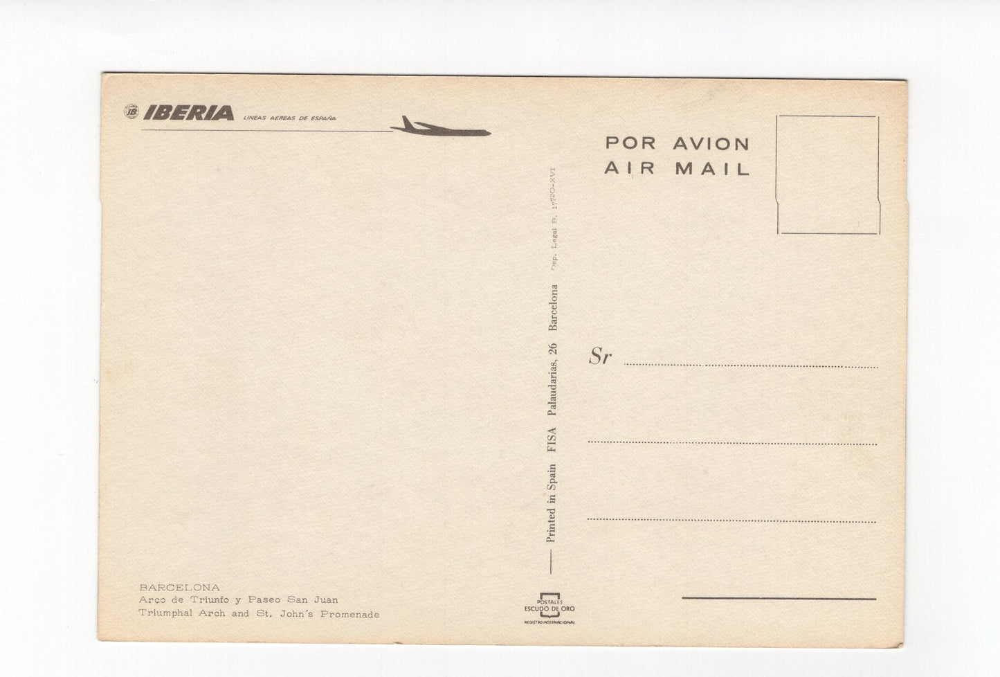 Ansichtskarte Barcelona / Arco de Triunfo / Spanien