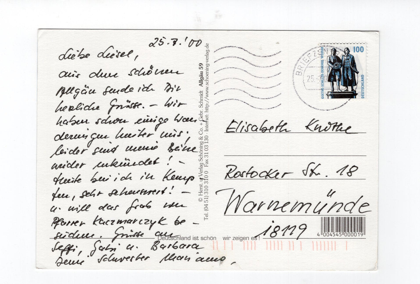 Ansichtskarte Oberallgäu / Nebelhorn / Oberstdorf +++