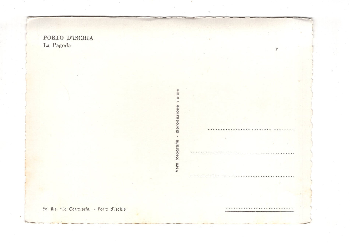 Ansichtskarte Porto d´Ischia / La Pagoda / Italien / N1-62