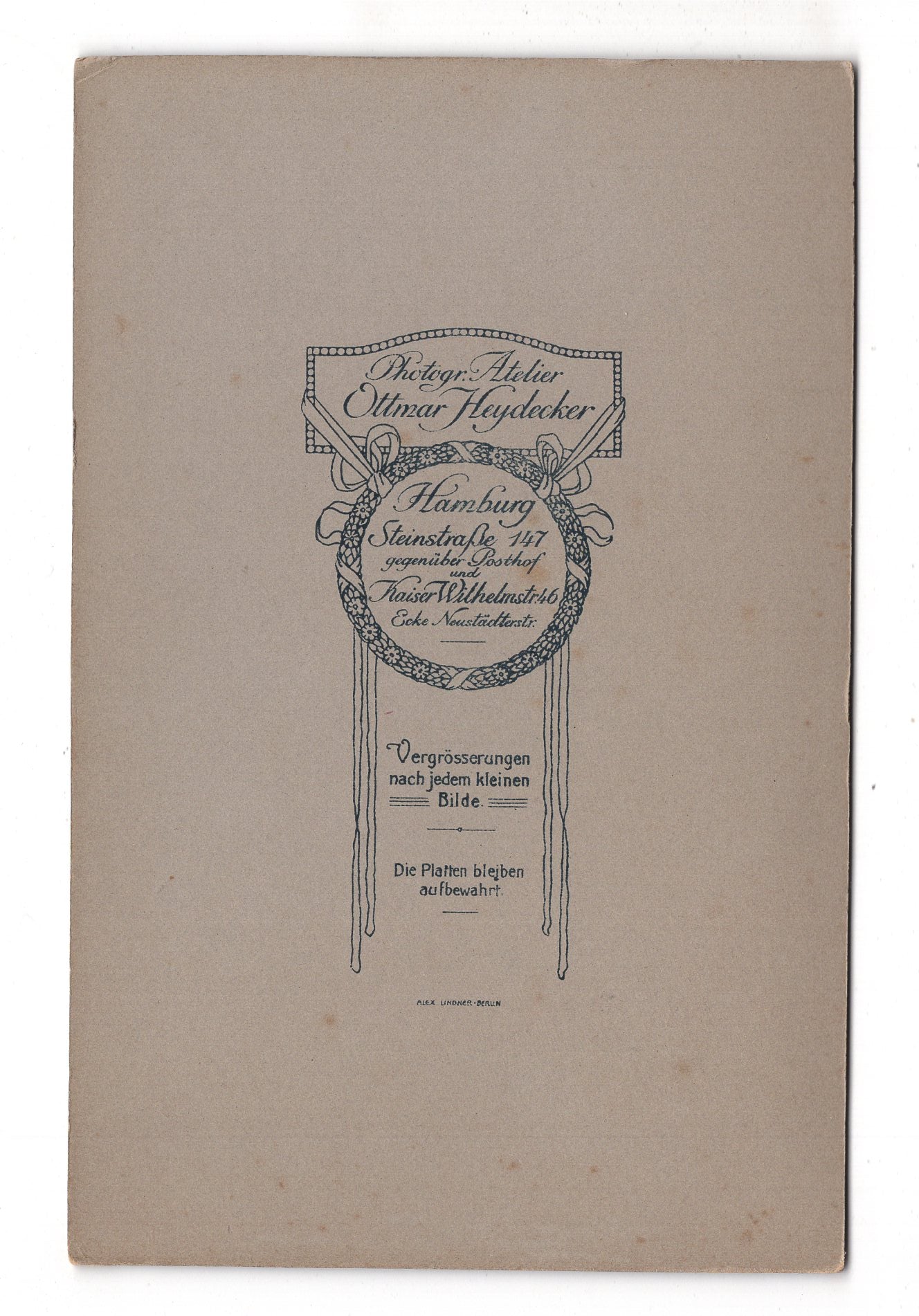 Fotografie Feines Paar - Hamburg 1900er / CAB X-33