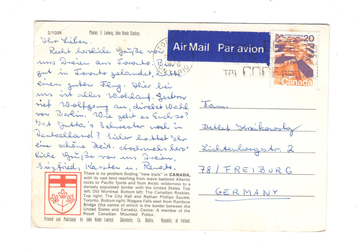 Ansichtskarte Canada Kanada