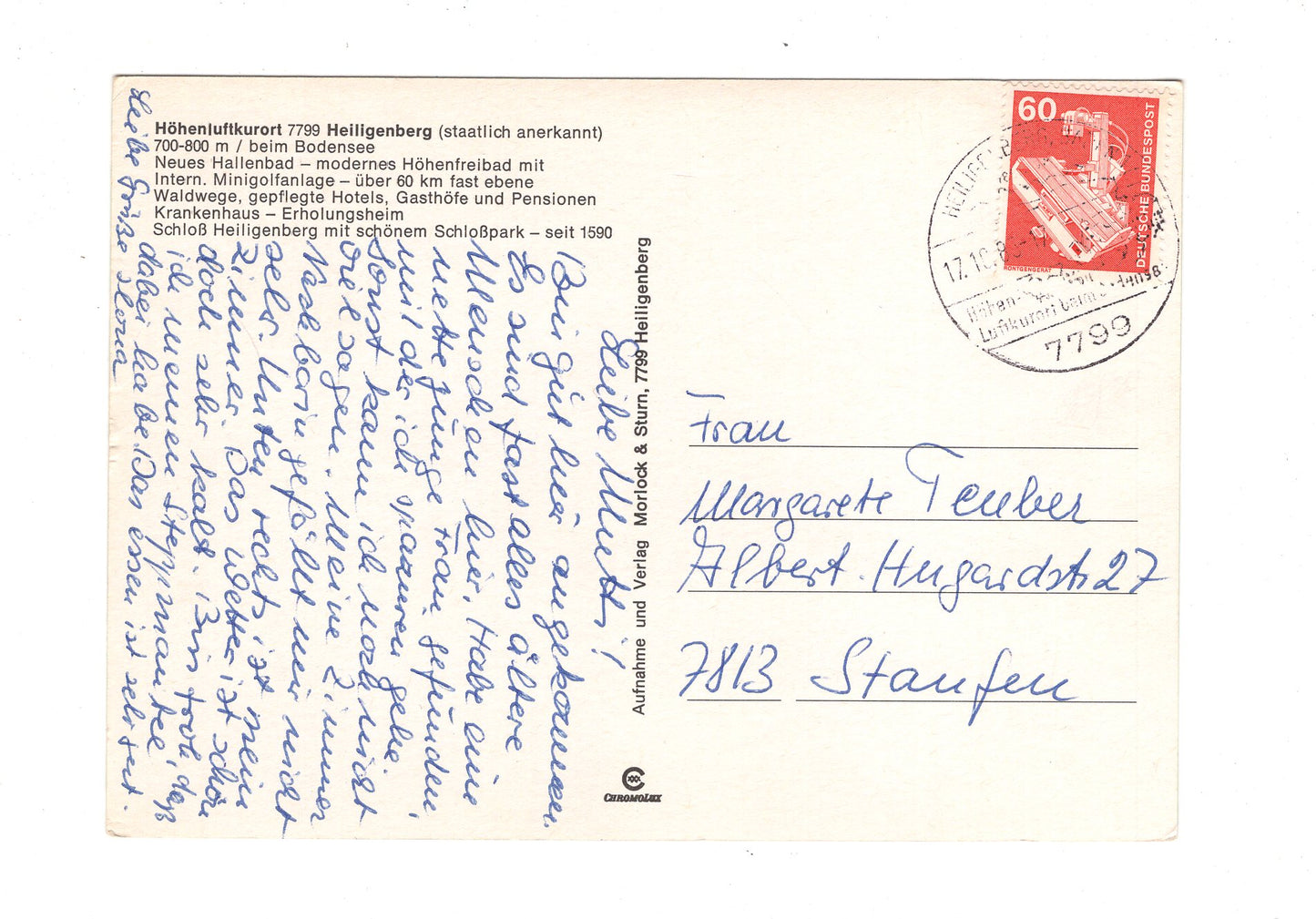 Ansichtskarte Heiligenberg beim Bodensee / Krankenhaus - Erholungsheim / H1-69