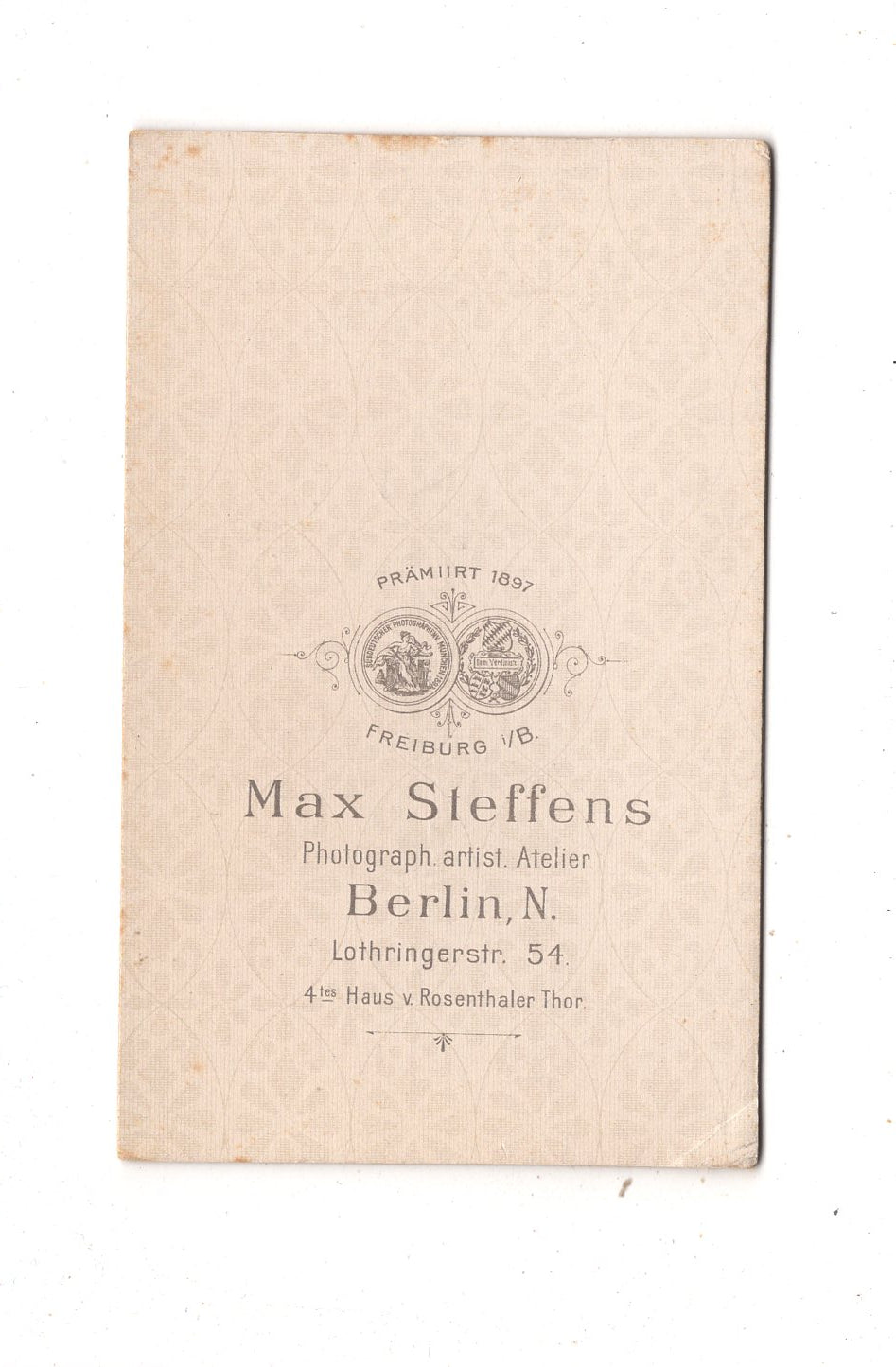 Fotografie Niedlicher kleiner Junge - Berlin 1890er / CDV M1-23