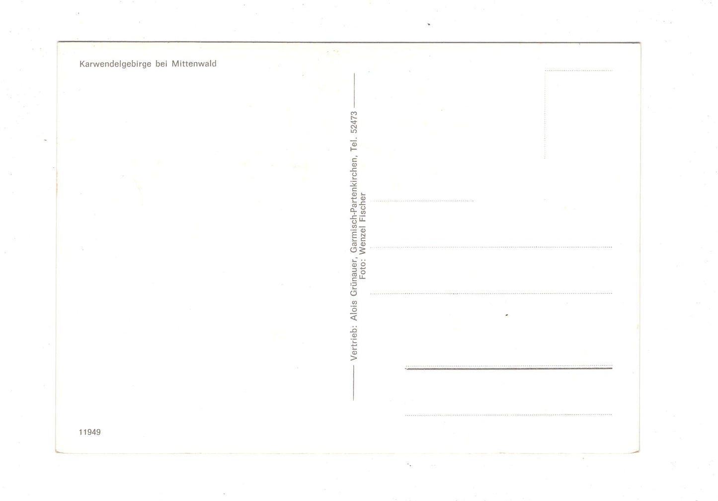 Ansichtskarte Karwendelgebirge bei Mittenwald / G1-56