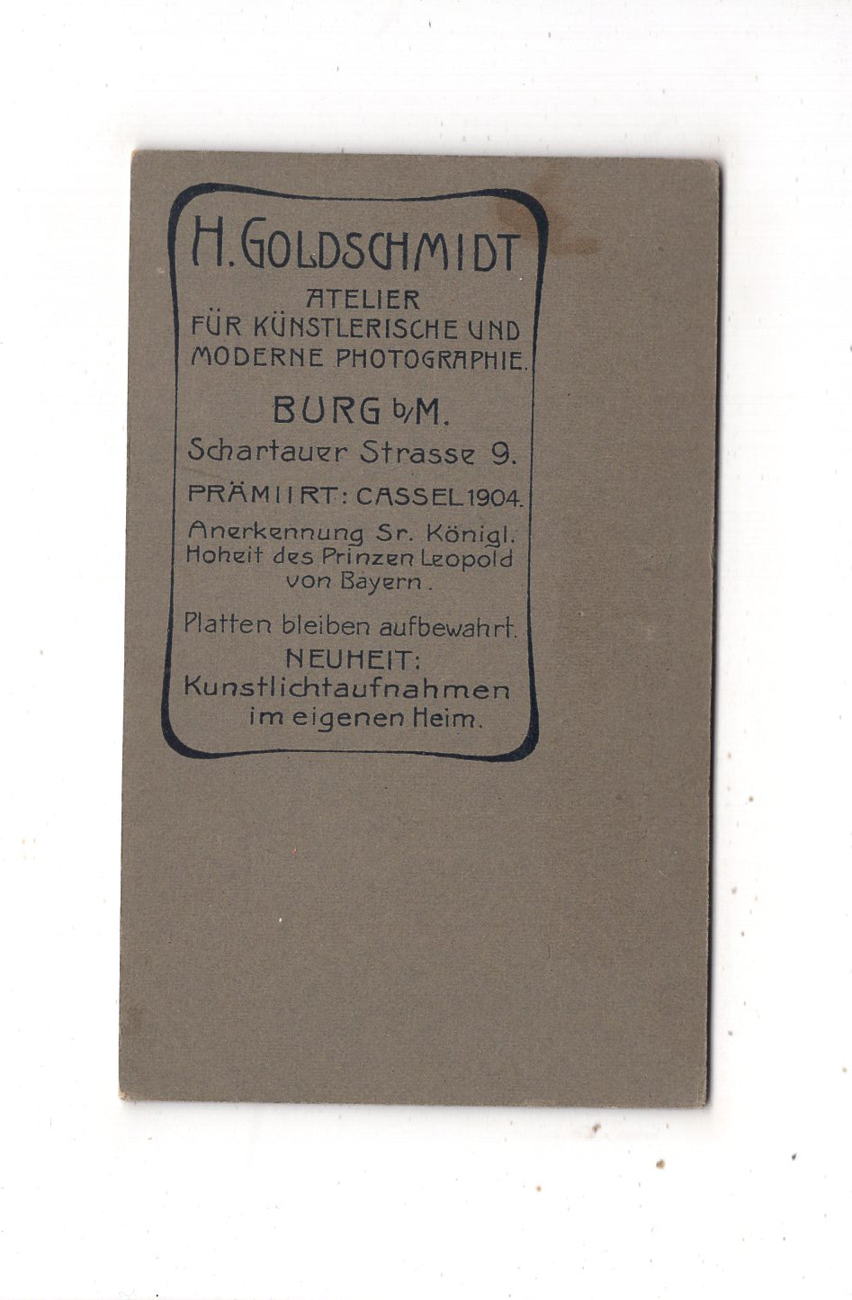 Fotografie Feine Dame - Burg bei Magdeburg 1900er