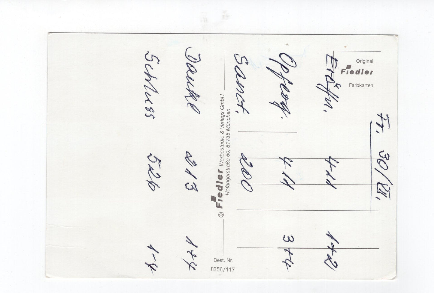 Ansichtskarte Bayerischer Wald / Europäischer Fernwanderweg