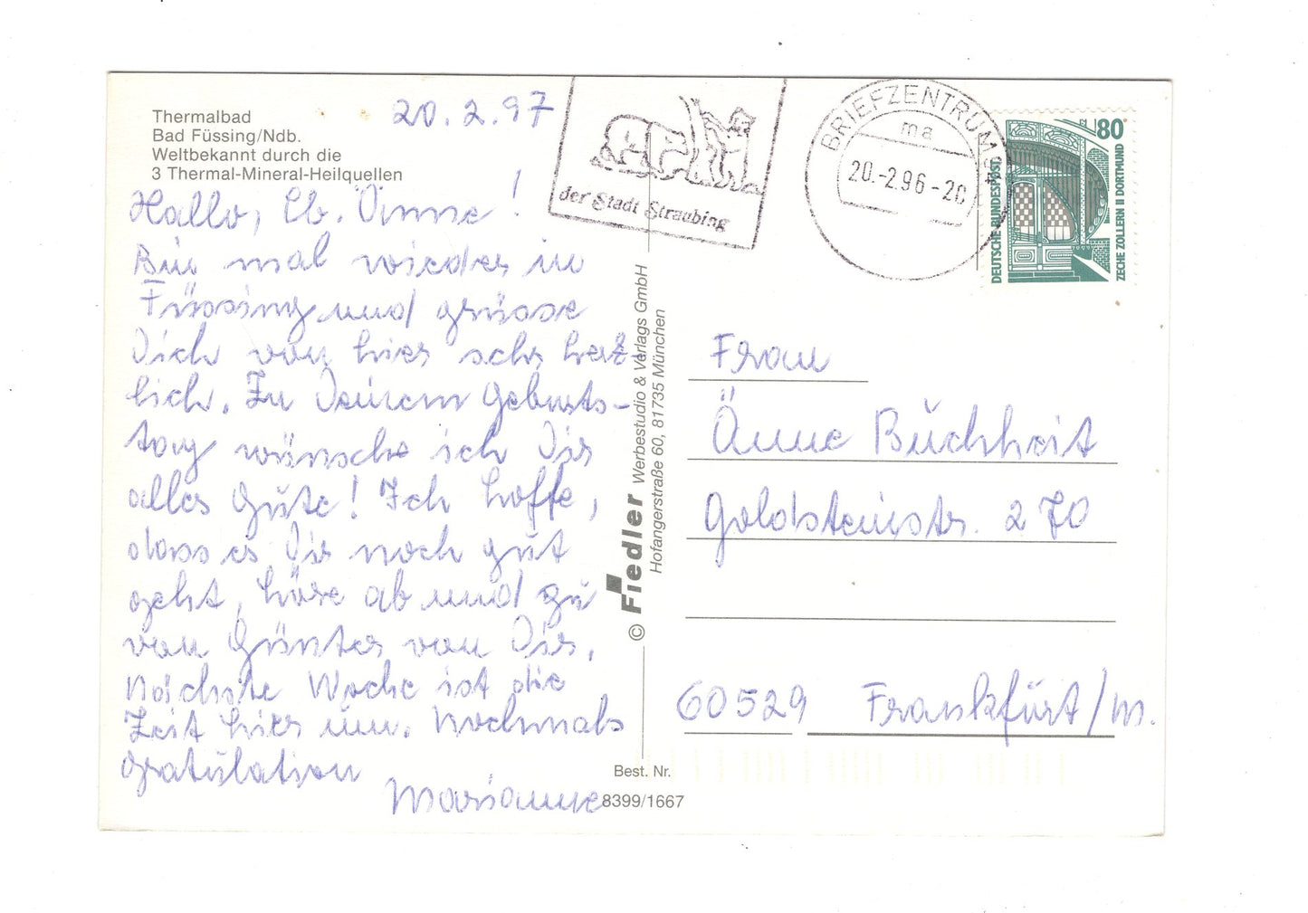 Ansichtskarte Bad Füssing / Niederbayern / Terme I + II + III