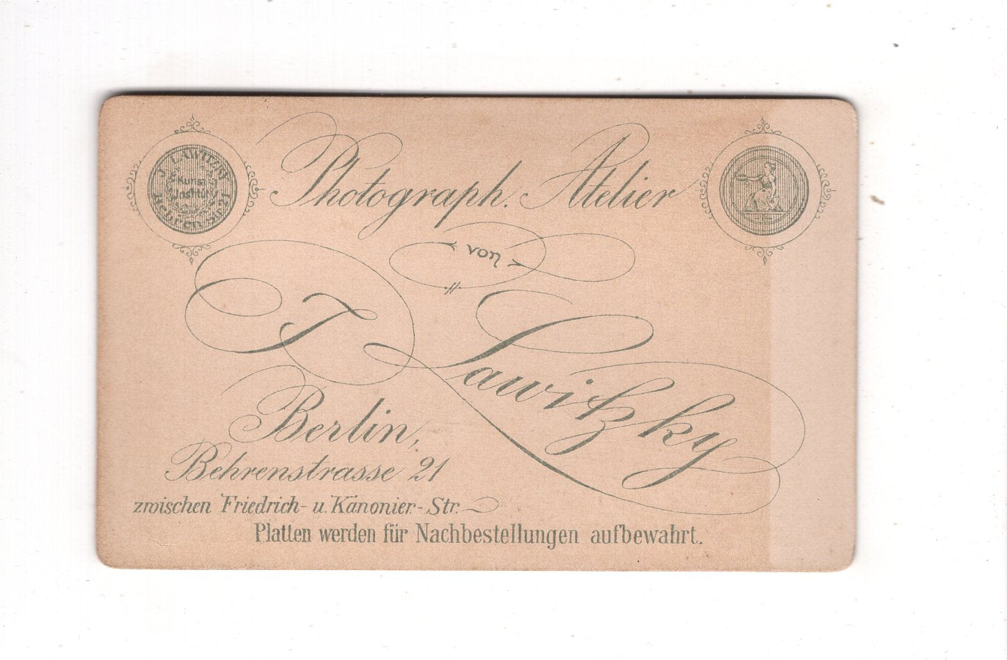 Fotografie Soldat mit Epauletten - Berlin 1880er / CDV M1-03