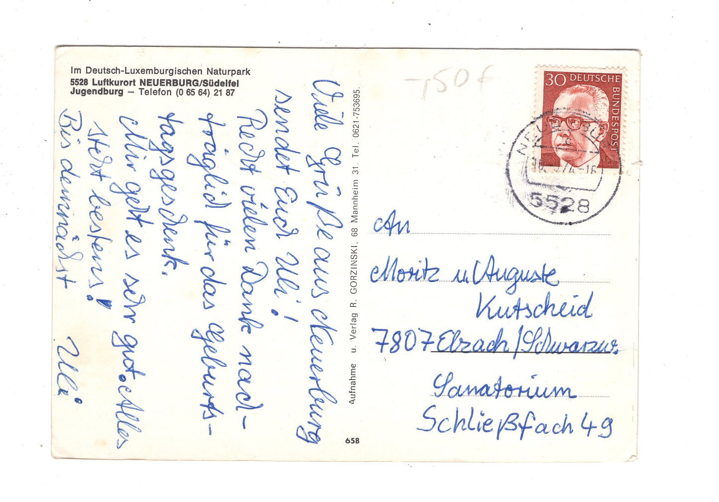 Ansichtskarte Neuerburg / Südeifel / Jugendburg / M1-61