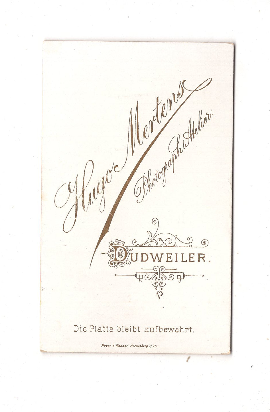 Fotografie Feiner Junge - Dudweiler 1880er / CDV N1-06